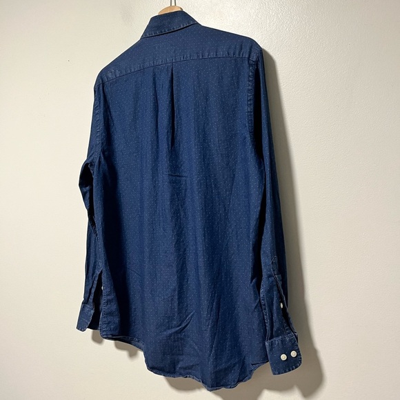 Lauren Ralph Lauren Men’s Regular Fit Stretch Button Down Shirt – Large - Picture 9 of 11